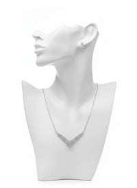 Crystal Leaf Jewelry Set